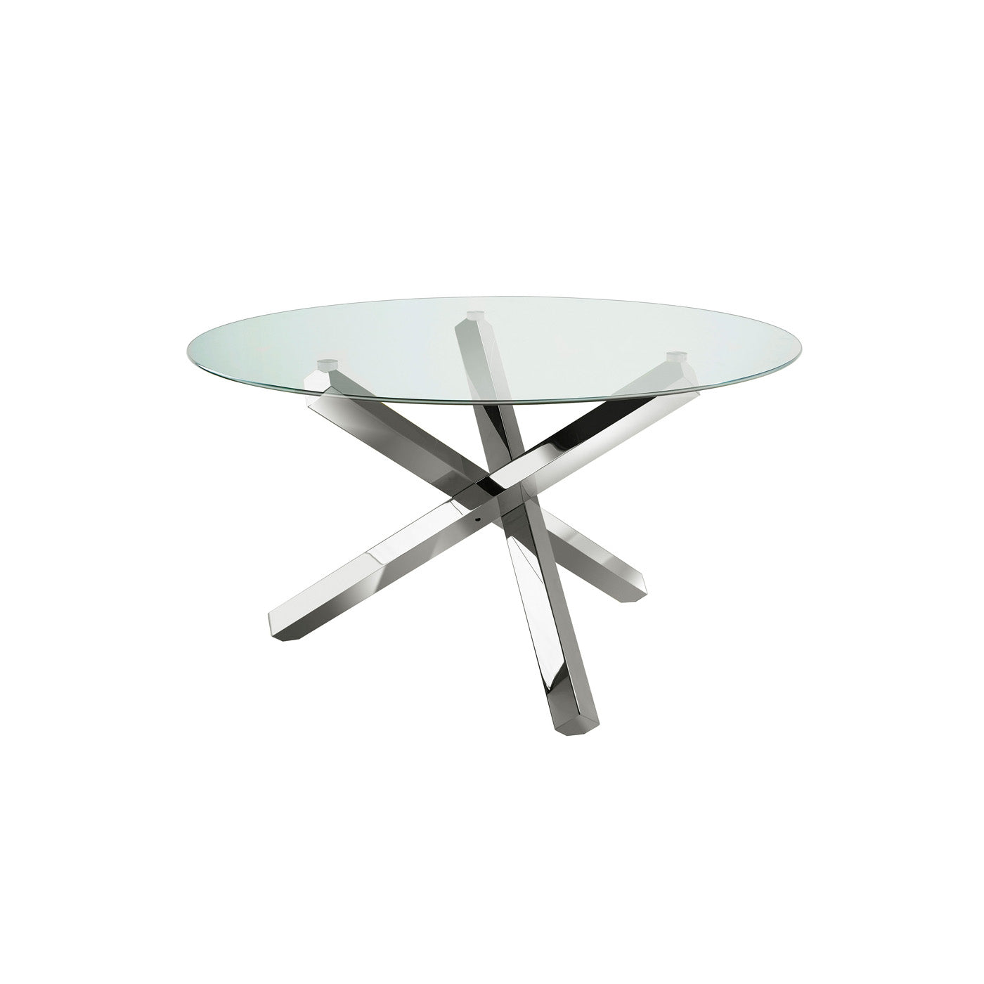 Ellen Round Dining Table Chrome