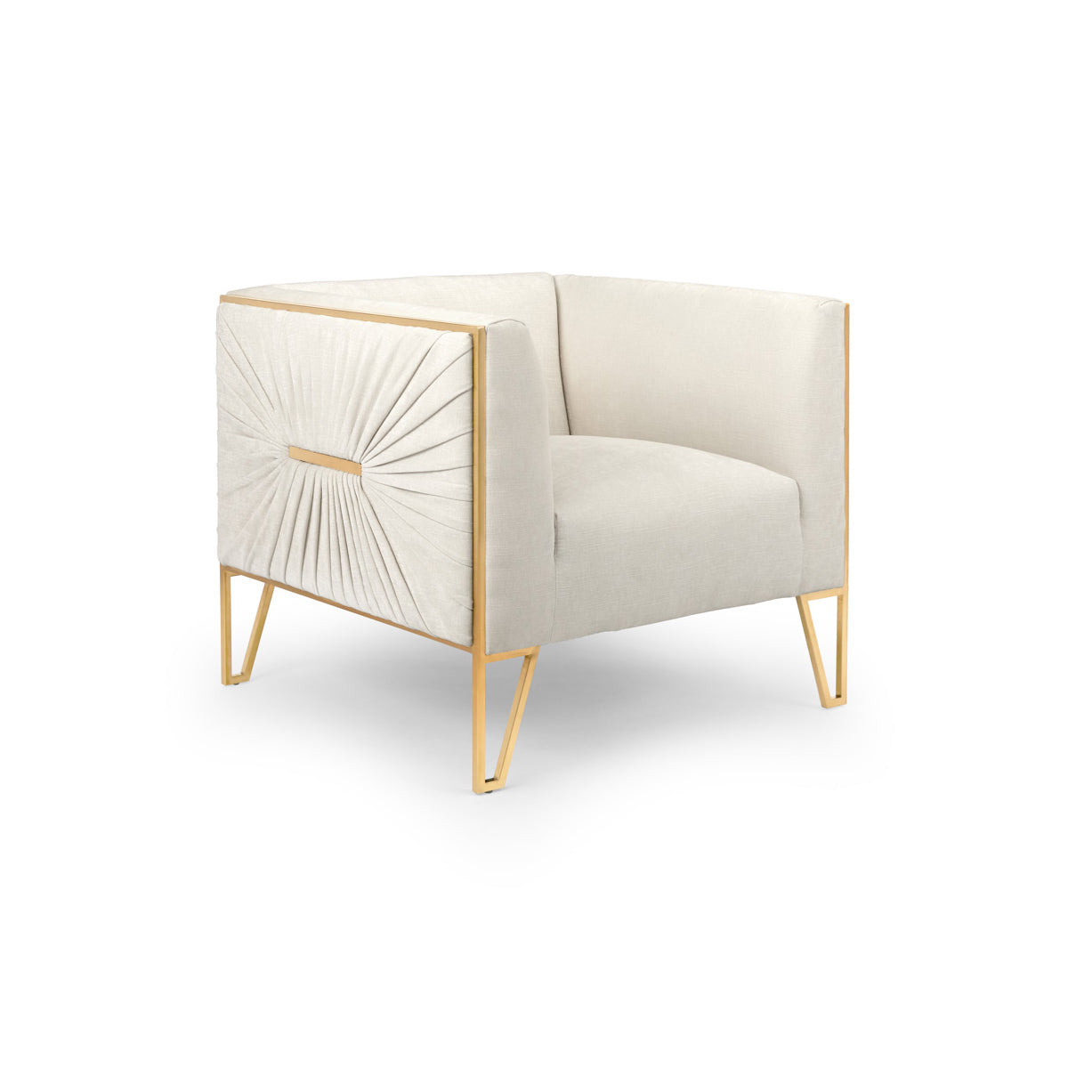 Amelia Accent Chair Matte Gold