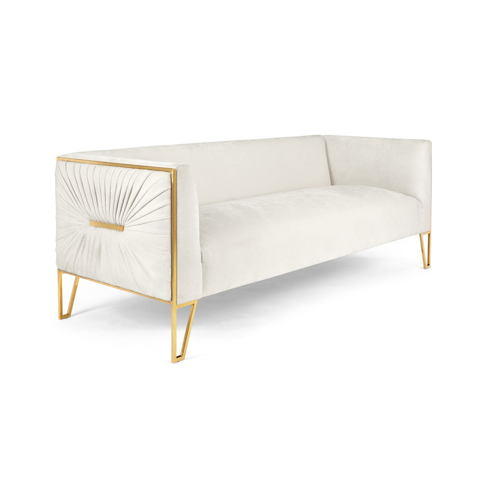 Amelia Sofa Matte Gold