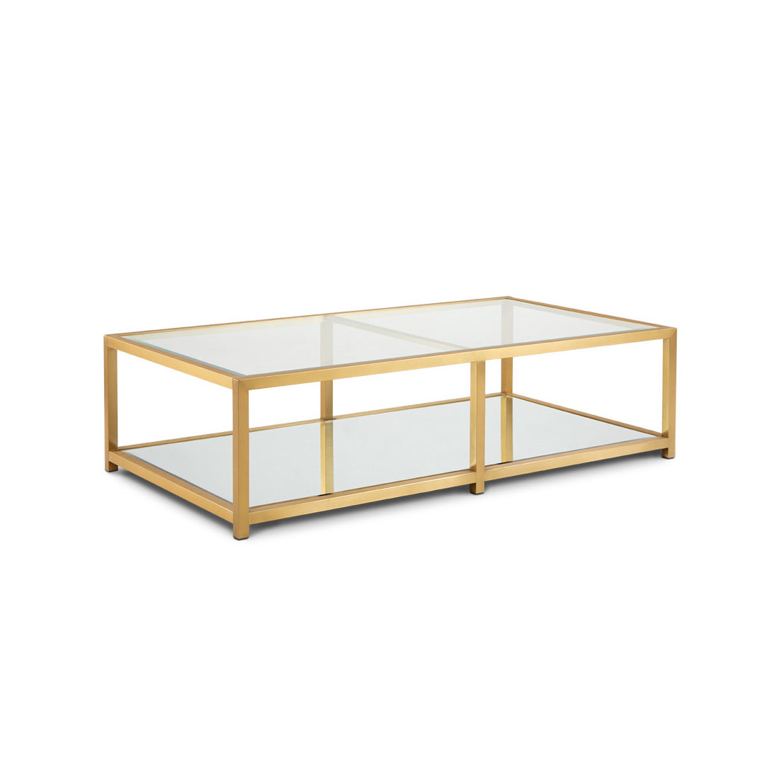 Fabian Rectangular Coffee Table Brushed Gold