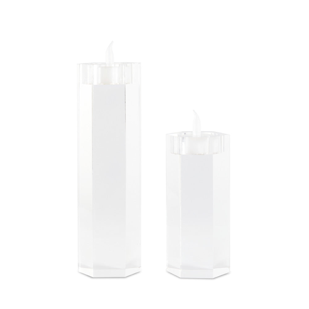 ACRYLIC Hexagonal Candle Holders