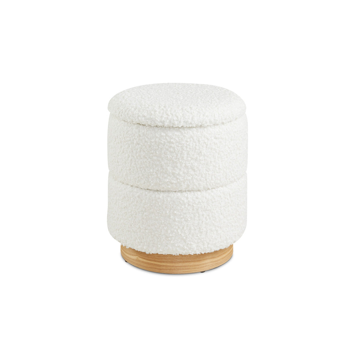 EDGAR Storage ottoman White