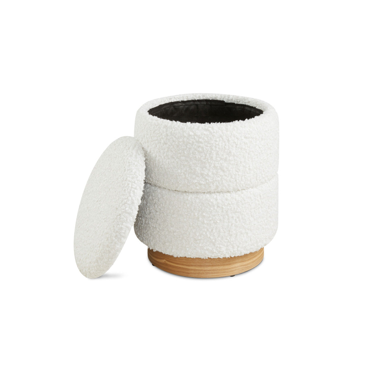 EDGAR Storage ottoman White