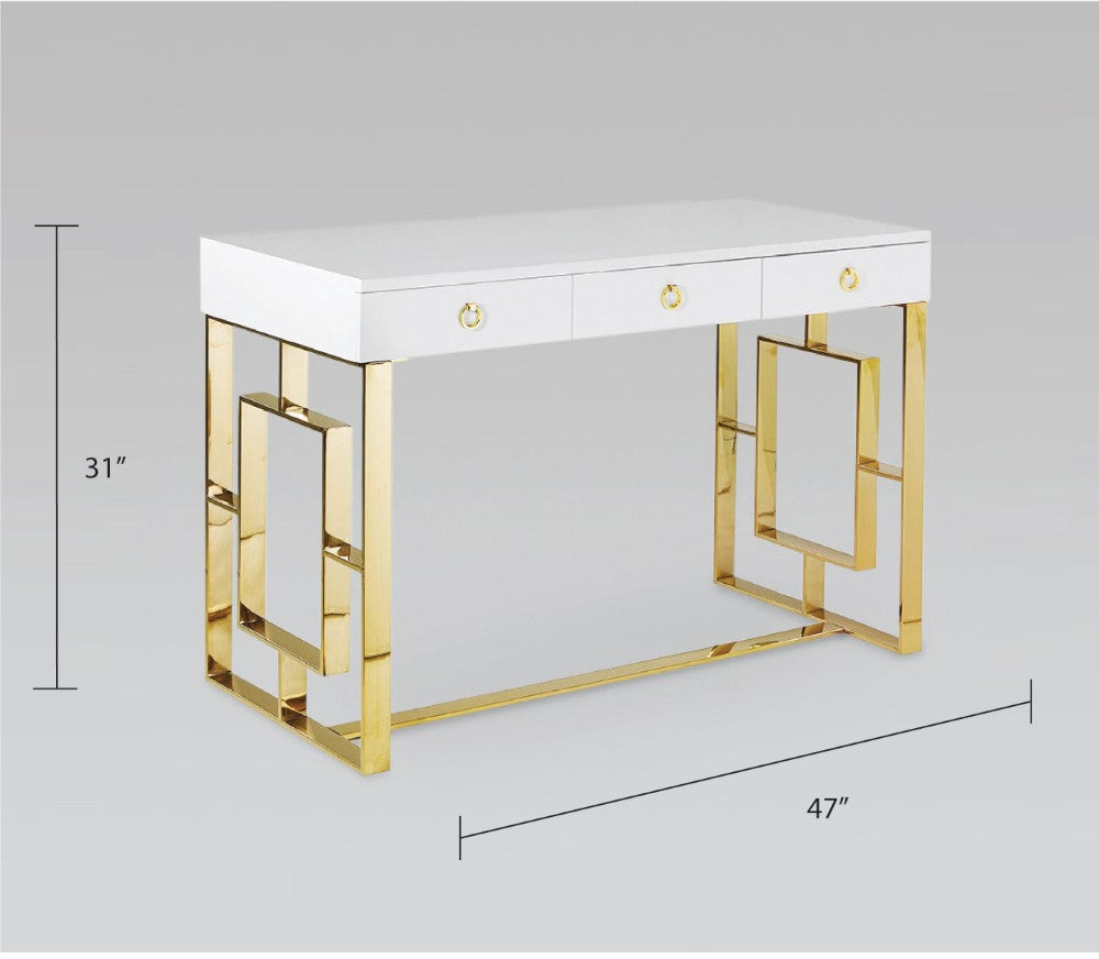 Florence Desk Gold