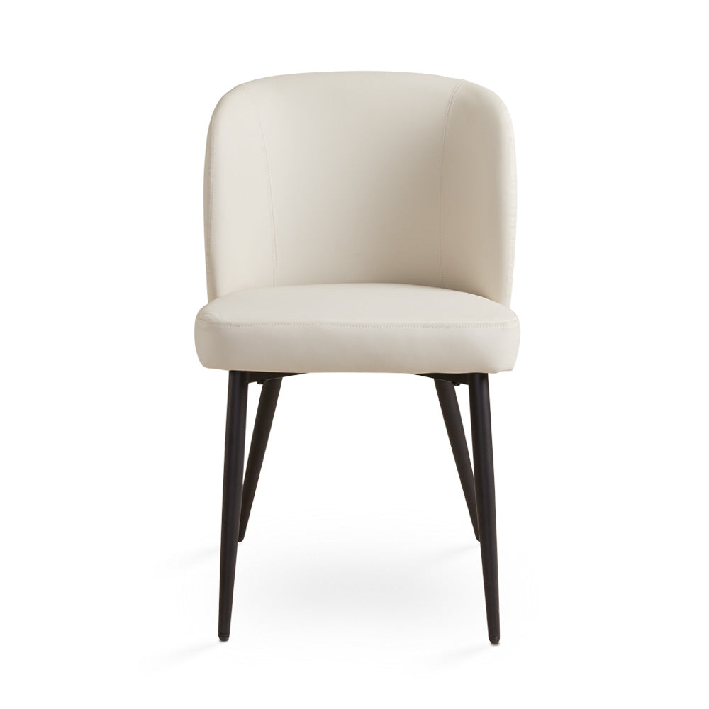 Divya Dining Chair Aspen Taurpe PU with Black Legs