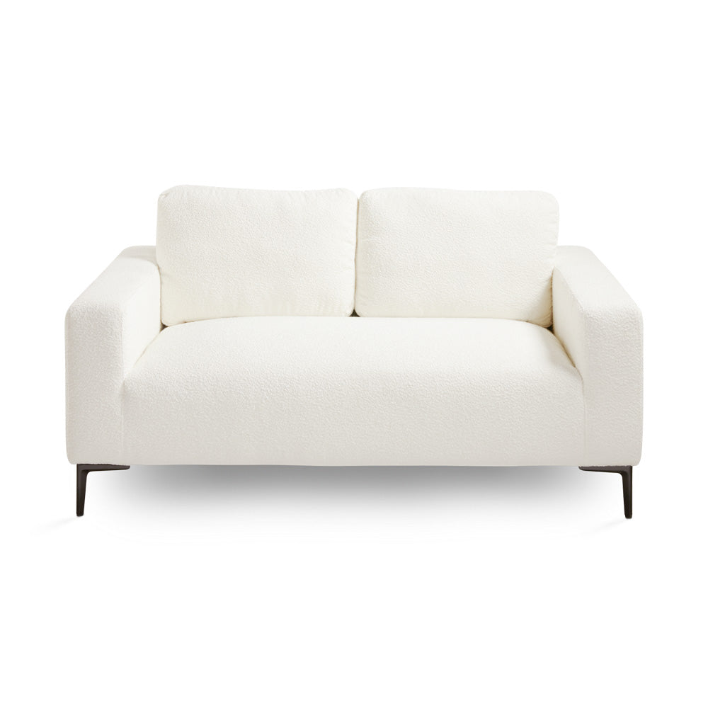 Barrett Loveseat in White Boucle