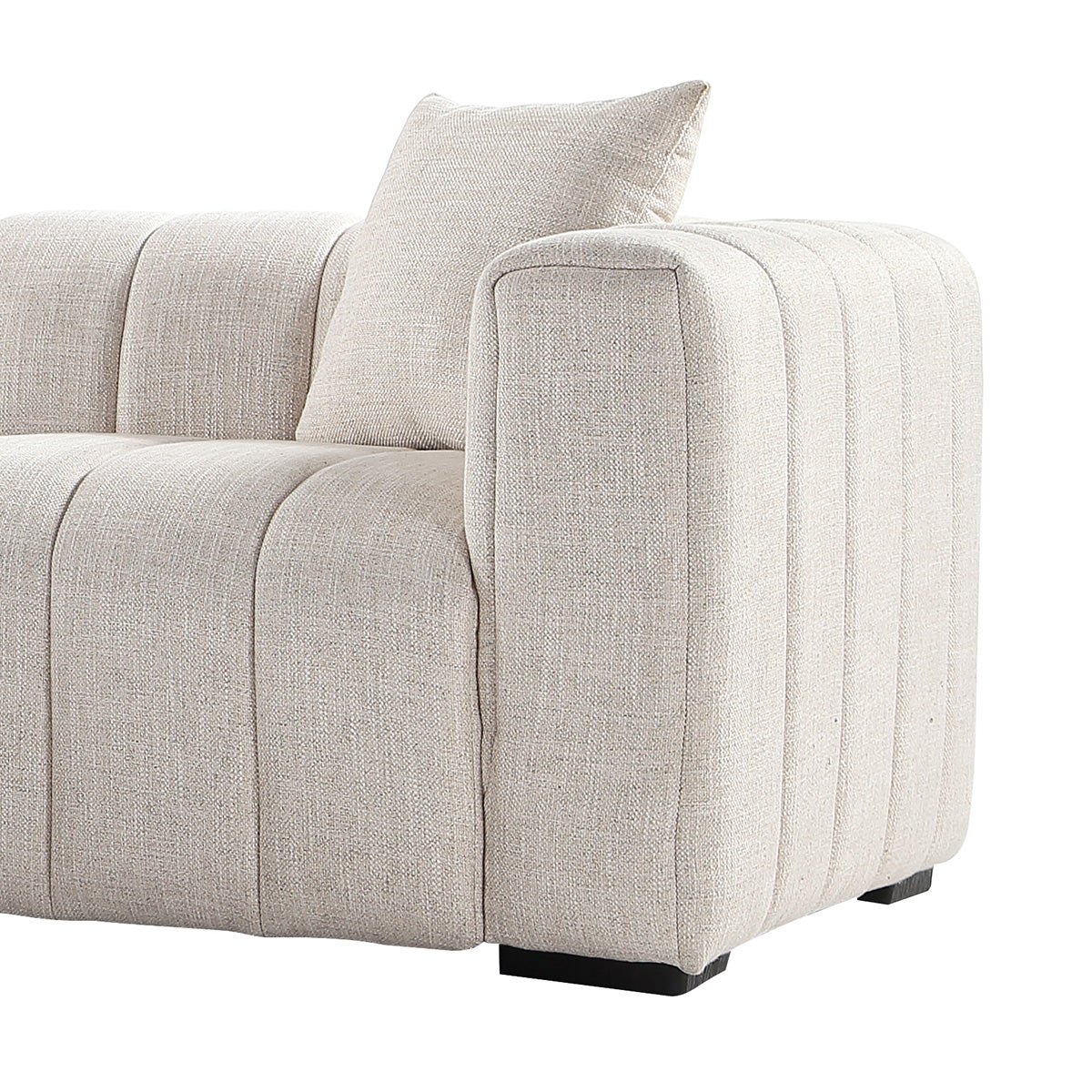 Lenox Sectional Sofa Taupe Boucle