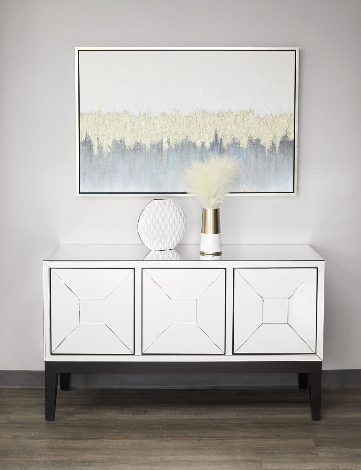 WALL ART Gold Grey